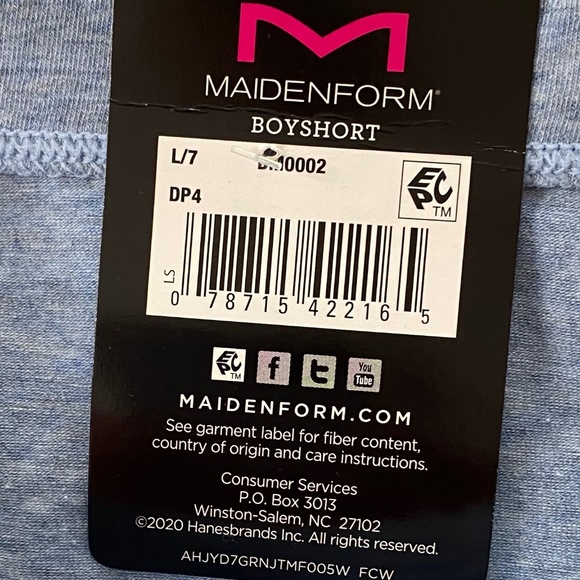NWT Maidenform Dream Boyshort Underwear 3-pack - Size L - Picture 11 of 12